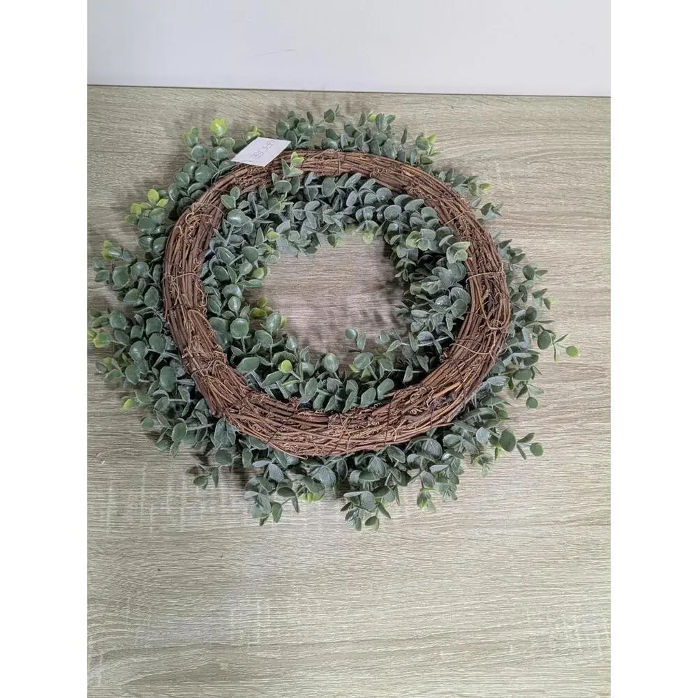 elROSE Faux Eucalyptus Grapevine Wreath